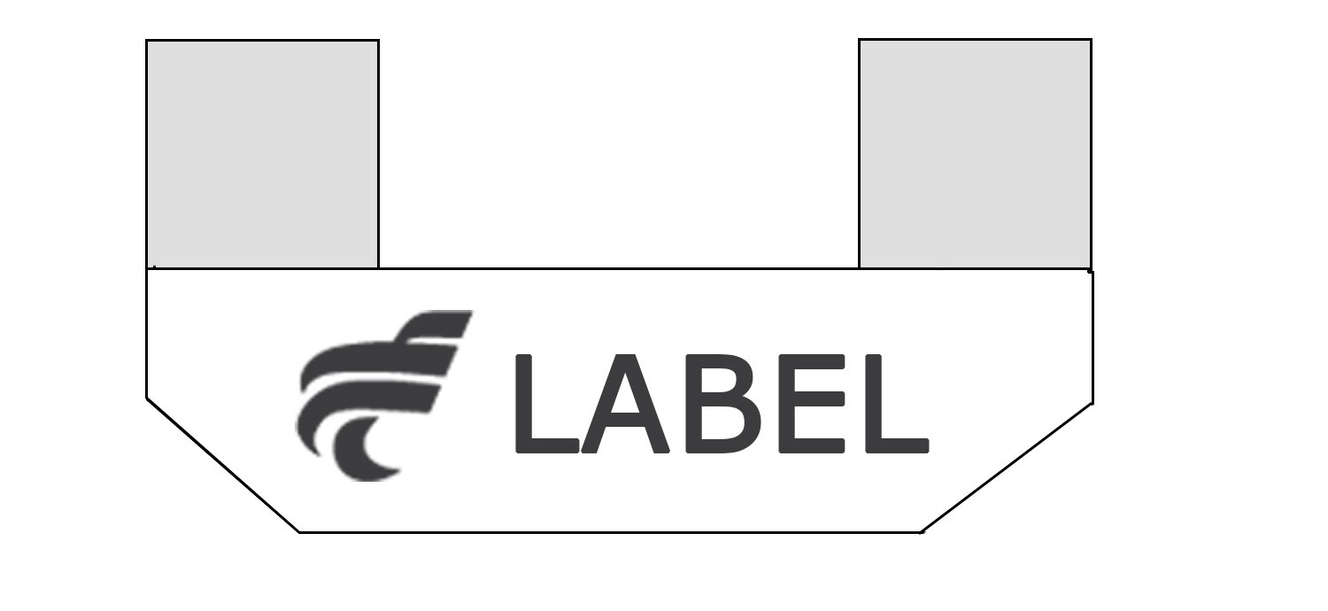 Customised professional woven label - Griffes Vivienne